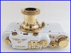 Leica-II(D) Luftwaffe WWII Vintage Russian EXC! WHITE Camera + Lens Leitz Elmar