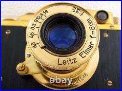 Leica II(D) Luftwaffen Eigentum WWII Vintage Russian 35mm Gold Camera EXCELLENT