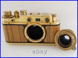 Leica-II(D) Olympiada 1936 Berlin WWII Vintage Russian RF Gold Camera EXCELLENT