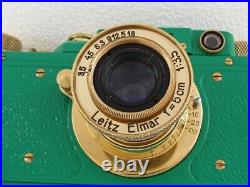 Leica II(D) Olympiada Berlin 1936 WWII Vintage Russian RF GREEN Camera EXCELLENT