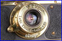 Leica-II D Panzerkampf WWII Leitz Elmar 35mm Art Camera Black /Fully working