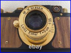 Leica-II(D) Panzerkampf WWII Vintage Russian Camera + Lens Elmar f3,5/5cm EXC