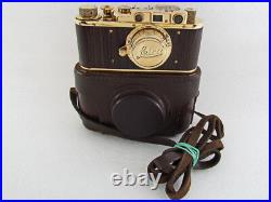 Leica II(D) Panzerkampf WWII Vintage Russian Rangefinder GOLD Camera EXCELLENT