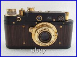 Leica-II(D) Verwundetenabzeichen WWII Vintage Russian Camera with Lens Leitz Elmar