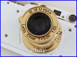 Leica-II(D) Wiking WWII Vintage Russian 35mm Camera + Lens Elmar f3,5/5cm EXC