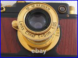 Leica-II(D) Wiking WWII Vintage Russian 35mm Range Finder BLACK Camera EXCELLENT