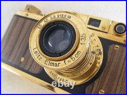 Leica-II(D) Wiking WWII Vintage Russian EXC! Gold Camera + Lens Elmar f3,5/5cm