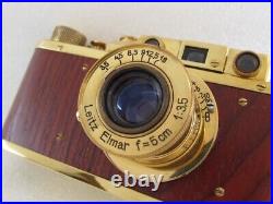 Leica-II(D) Wiking WWII Vintage Russian EXC! Gold Camera + Lens Elmar f3.5/5cm