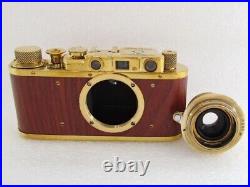 Leica-II(D) Wiking WWII Vintage Russian EXC! Gold Camera + Lens Elmar f3.5/5cm