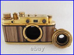 Leica-II(D) Wiking WWII Vintage Russian EXC! Gold Camera + Lens Elmar f3,5/5cm