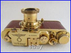 Leica-II(D) Wiking WWII Vintage Russian EXC! Gold Camera + Lens Elmar f3.5/5cm