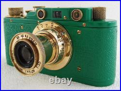 Leica II(D) Wiking WWII Vintage Russian RF 35MM GREEN photo Camera EXCELLENT