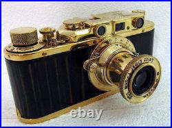 Leica-II(D) Wiking WWII Vintage Russian Rangefinder 35mm GOLD Camera EXCELLENT