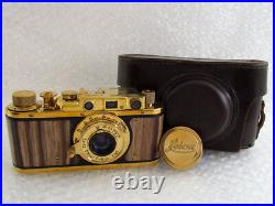 Leica-IID Wiking WW2 EXC! Vintage Russian RF GOLD Camera + Lens Elmar F3.5/5cm