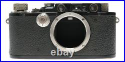 Leica III Black paint RF camera Leitz Elmar 5cm 13.5 lens