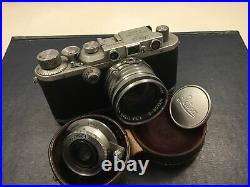 Leica III DRP1936 Ernest Leitz + Nikkor S C 1.4 f/5cm Lens + Leitz135f/35 Lens