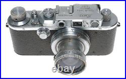 Leica III RF 35mm film camera Leitz Summar f=5cm 12 case CLA'd