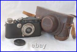 Leica III SM Camera Black Paint #118786 with Nickel 50mm F/3.5 Elmar Lens