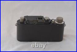 Leica III SM Camera Black Paint #118786 with Nickel 50mm F/3.5 Elmar Lens