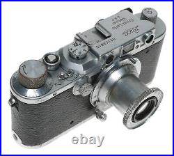 Leica III antique 35mm film camera with Elmar 50mm F3.5 lens