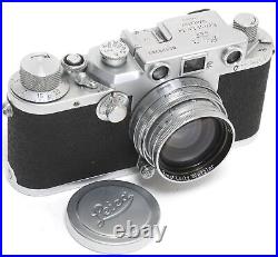 Leica IIIC shark skin original vintage condition w. Matching Summitar 2/5cm