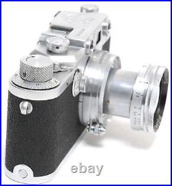 Leica IIIC shark skin original vintage condition w. Matching Summitar 2/5cm