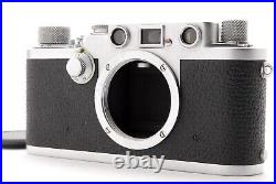 Leica IIIF Red Dial Rangefinder 35mm Film Camera Body Silver Germany iii F