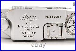 Leica IIIF Red Dial Rangefinder 35mm Film Camera Body Silver Germany iii F