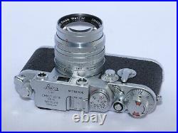 Leica IIIF Red Dial-Self Timer 35mm RF camera. Summarit 5cm f1.5 lens. MINT. CLA