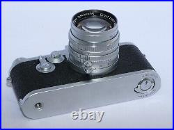 Leica IIIF Red Dial-Self Timer 35mm RF camera. Summarit 5cm f1.5 lens. MINT. CLA