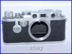 Leica IIIF Red Dial-Self Timer 35mm rangefinder body. Cap, Instr. CLA'D by DAG