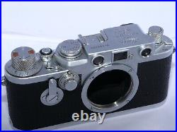 Leica IIIF Red Dial-Self Timer 35mm rangefinder body. Cap, Instr. CLA'D in 2022