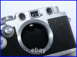 Leica IIIF Red Dial-Self Timer 35mm rangefinder camera body. Case, Instr. CLA'D