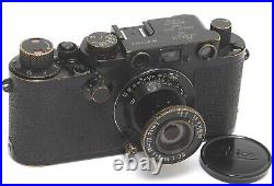 Leica IIIF Swedish Army w. Black 3.5/5cm Elmar in original vintage condition