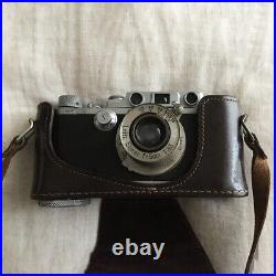 Leica IIIb camera Ernst Leitz Wetzlar Elmar lens f=5cm 13.5 serial 344020 case