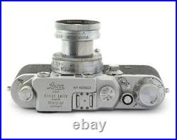 Leica IIIc Rangefinder Camera #489653 with Summitar 2/50 shark skin