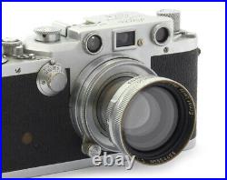 Leica IIIc Rangefinder Camera #489653 with Summitar 2/50 shark skin