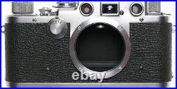 Leica IIIf film camera Beautiful clean Summar 12 f=5cm lens filter case 3f