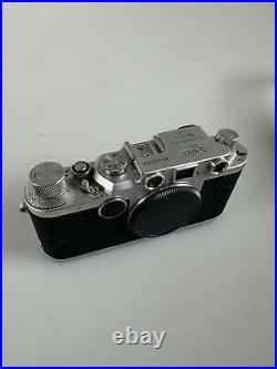 Leica IIc rangefinder 35mm camera body Chrome Sharkskin