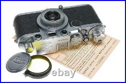 Leica IIf Vintage film camera Elmar 3.5/50 mm Collapsible red scale lens