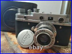 Leica KMarine vintage camera 35 mm Leitz Elmar lens (copy zorki c) ideal