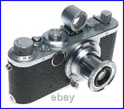 Leica LTM If 35mm film camera Elmar 3.5/50mm lens brightline viewfinder