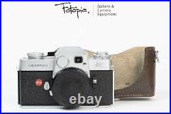 Leica Leicaflex Silver with half case, SL SLR film camera body (91-93% new)