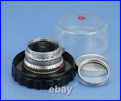 Leica Leitz 35mm Summaron F2.8 11306 Vintage Chrome M Lens +cap +uv +case