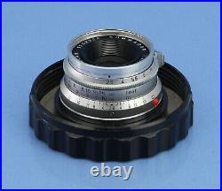 Leica Leitz 35mm Summaron F2.8 11306 Vintage Chrome M Lens +cap +uv +case