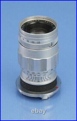 Leica Leitz 90mm Elmar F4 3 Element Elang-m Chrome Vintage 11830 M Lens. Nice