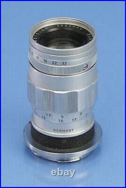 Leica Leitz 90mm Elmar F4 3 Element Elang-m Chrome Vintage 11830 M Lens. Nice