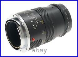 Leica M-rokkor 14/90 Black M Mount Rangefinder Camera Lens Leitz Cap Case Clean