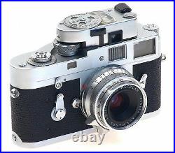 Leica M2 Rangefinder Camera Leitz Summaron 2.8/35 Compact Lens Meter Case Clean