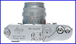 Leica M3 Summilux 1.4/50mm rare chrome lens cased set Top Notch